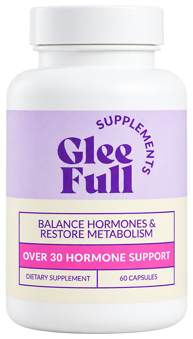 Gleefull Over 30 Hormone Support bottle